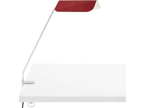 Apex Skrivbordslampa med klämma, Maroon Red