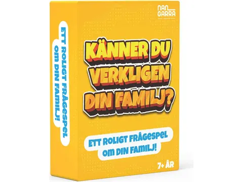 Sällskapsspel - Känner du verkligen din familj?